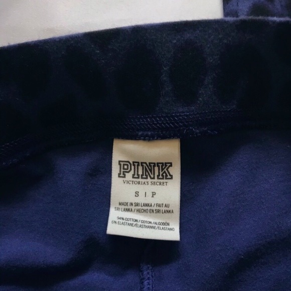 VS PINK Leopard Print Leggings Blue Small - Picture 7 of 11
